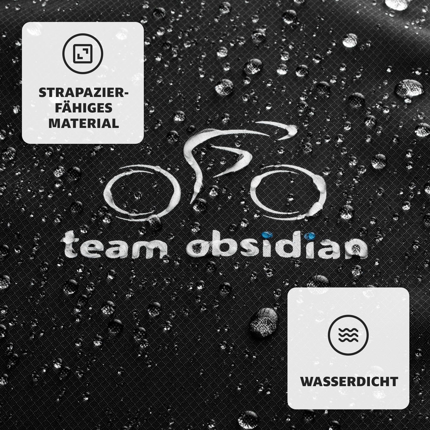 TeamObsidian Bike Shed Weatherproof - Waterproof Bike Cover - 600D Bike Garage Outdoor - 1 to 3 Bikes - Bike Tarp Bicycle Cover - Bike Protection Cover on the go