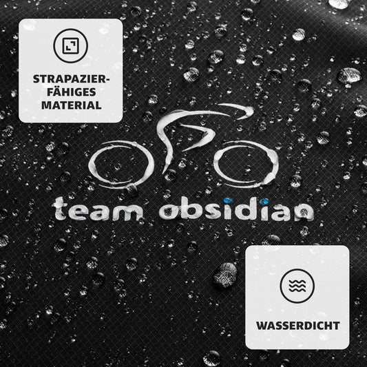 TeamObsidian Bike Shed Weatherproof - Waterproof Bike Cover - 600D Bike Garage Outdoor - 1 to 3 Bikes - Bike Tarp Bicycle Cover - Bike Protection Cover on the go