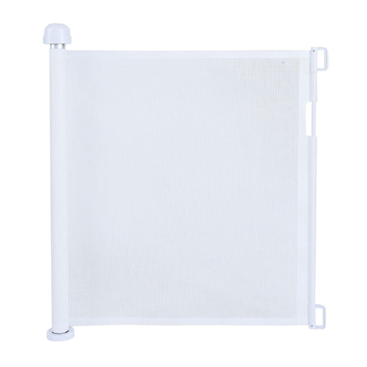 ESTEXO stair gate roller door guard stair gate stair grille door grille barrier roller extendable white