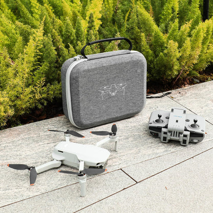 FPVtosky Mini 4K Bag Compact Case for DJI Mini 2 SE/4K Drone Accessories With Controller, Propeller Holder, and Protection, Gray