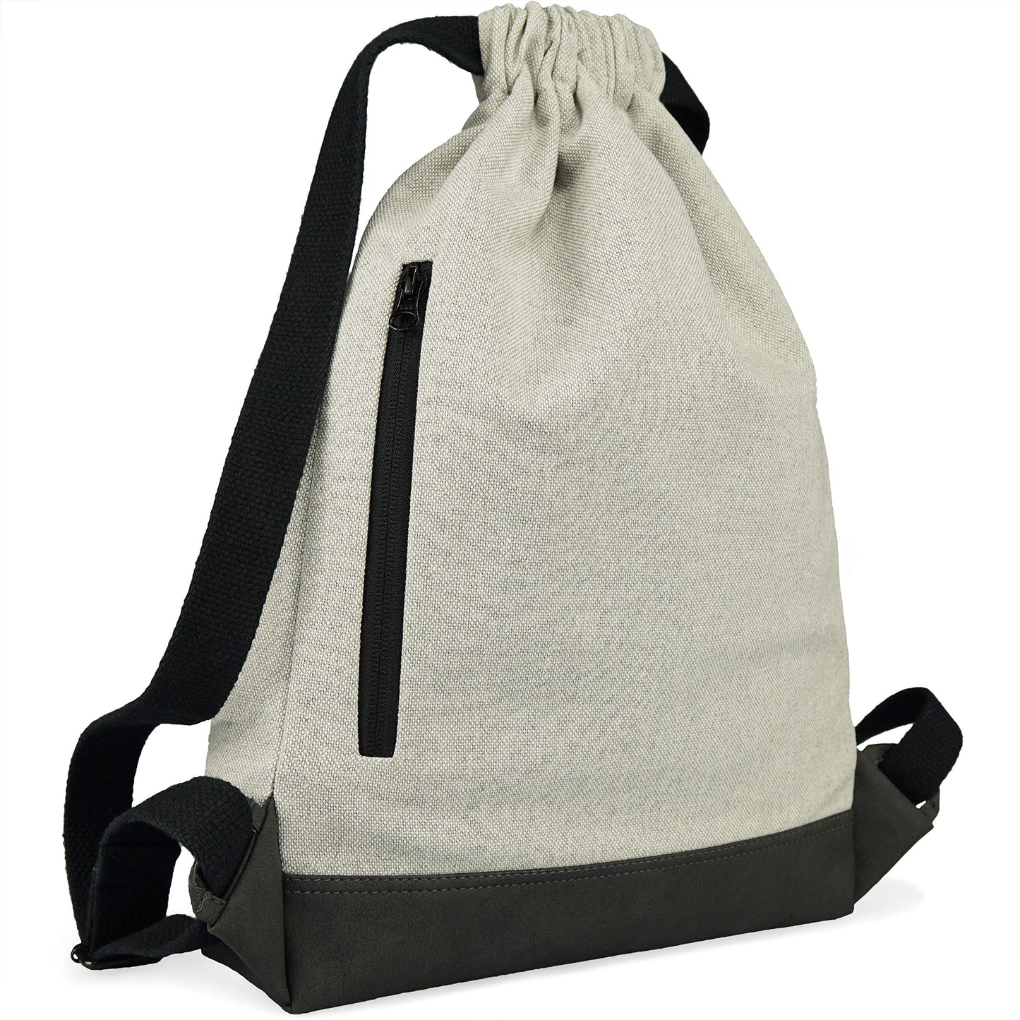 Adore June Daypack Bob Modern Backpack Gym Bag for sports, travel, and city. Lined unisex drawstring bag with inner pocket and zip security pocket.