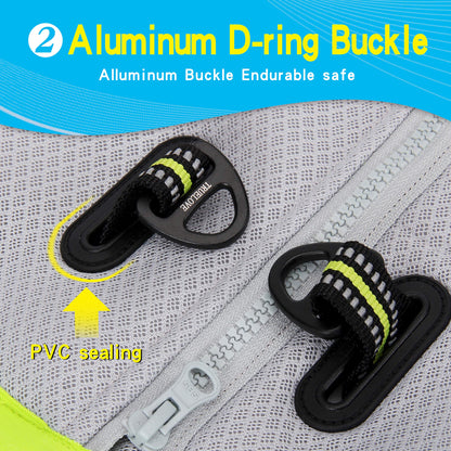 MOKCCI Truelove cooling vest for dogs. Dog cooling vest harness cooler jacket with adjustable zipper for outdoor hunting, training, and camping.