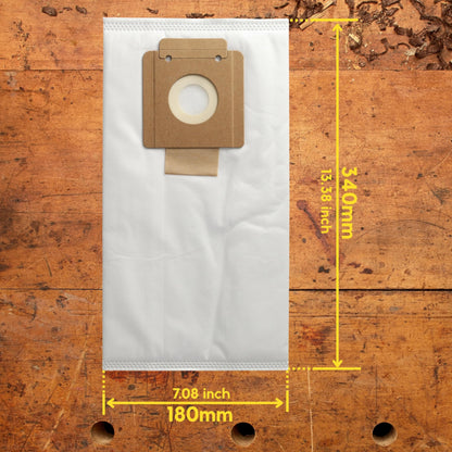 10 filter bags, vacuum cleaner bags for all Kärcher T 10/1 models, alternative to original no. 6.904-315.0 from Microsafe®