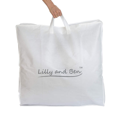 Lilly and Ben® side sleeper pillow with jersey cotton cover I Oeko-TEX® pregnancy pillow with firm filling I support pillow in 3 sizes I ergonomic body pillow