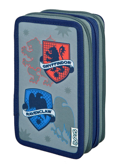 Scooli - Tripledecker Harry Potter - Filled student case with high-quality pens & accessories - Perfect for school, leisure and on the go - from 6 years