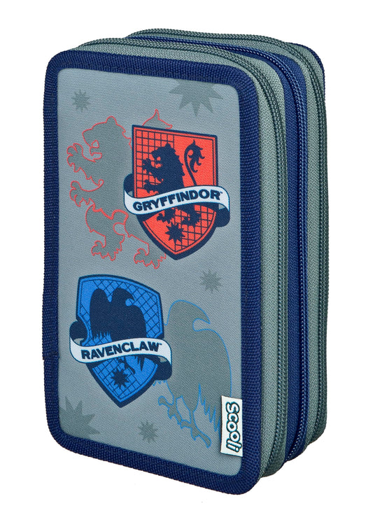 Scooli - Tripledecker Harry Potter - Filled student case with high-quality pens & accessories - Perfect for school, leisure and on the go - from 6 years