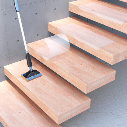 13 x Sossai® Step Mat STAIR PROTECT | 25 x 65 cm | transparent and self-adhesive | Stair protection (Easy Clean) for stairs/steps