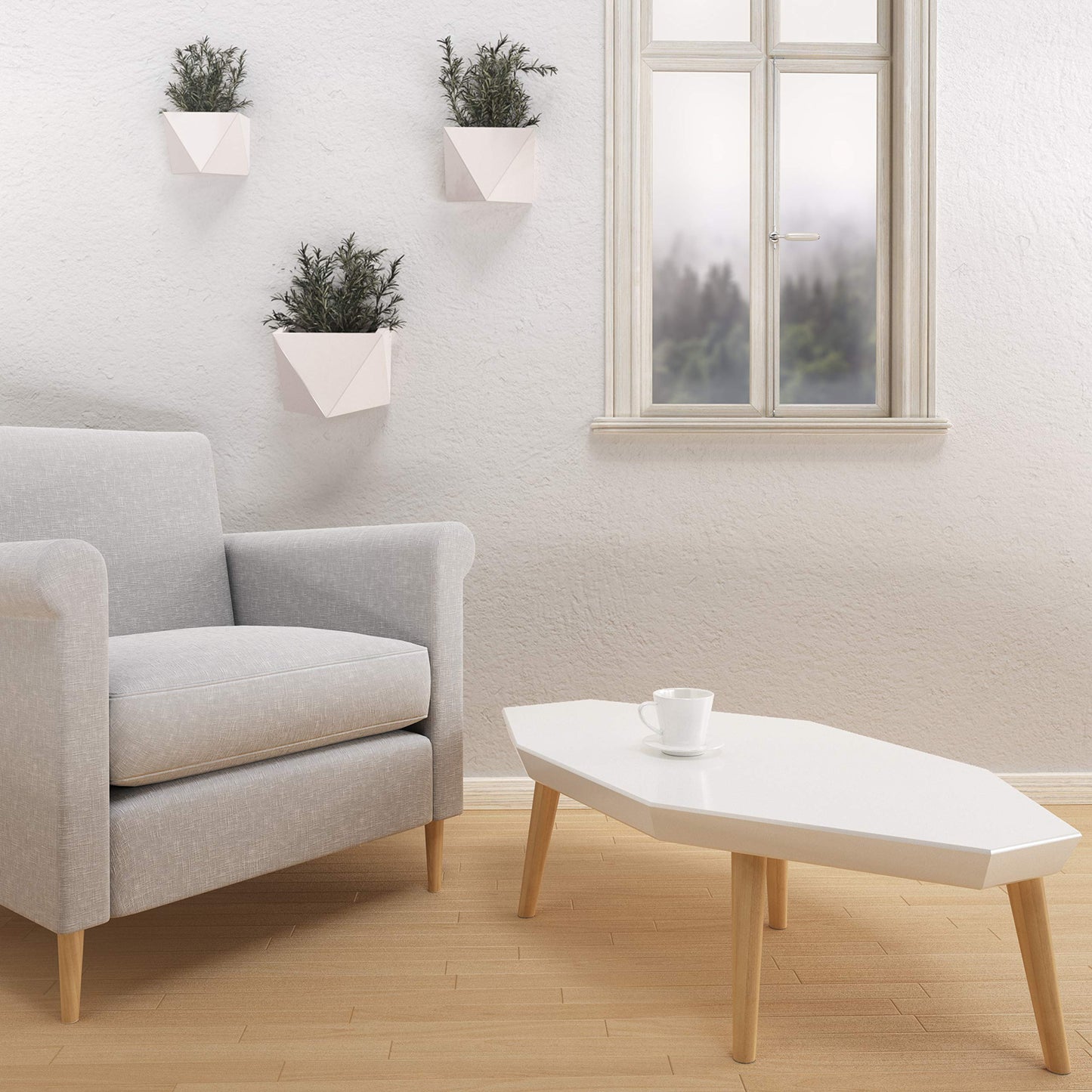 Sossai solid beech wood furniture legs with oil finish, Clif Round HMF2, 25 cm high, round, slanted design, for display cases, tables, cabinets.