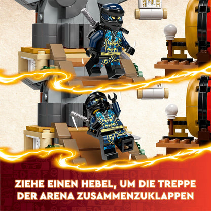 LEGO NINJAGO Tournament Arena Adventure Toy for Kids, Ninja set with 6 minifigures, collectible building set, birthday gift for boys and girls 7+ years old 71818