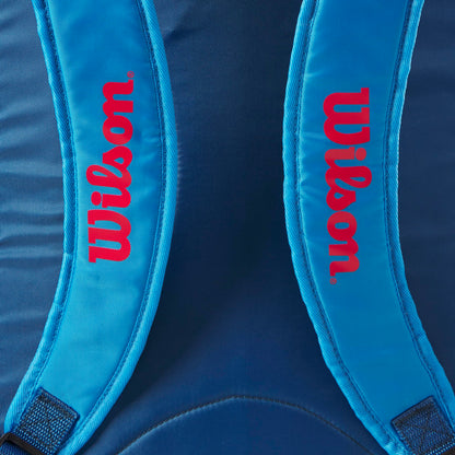 Wilson junior tennis backpack, fits up to 2 rackets, perfect for kids and teens.