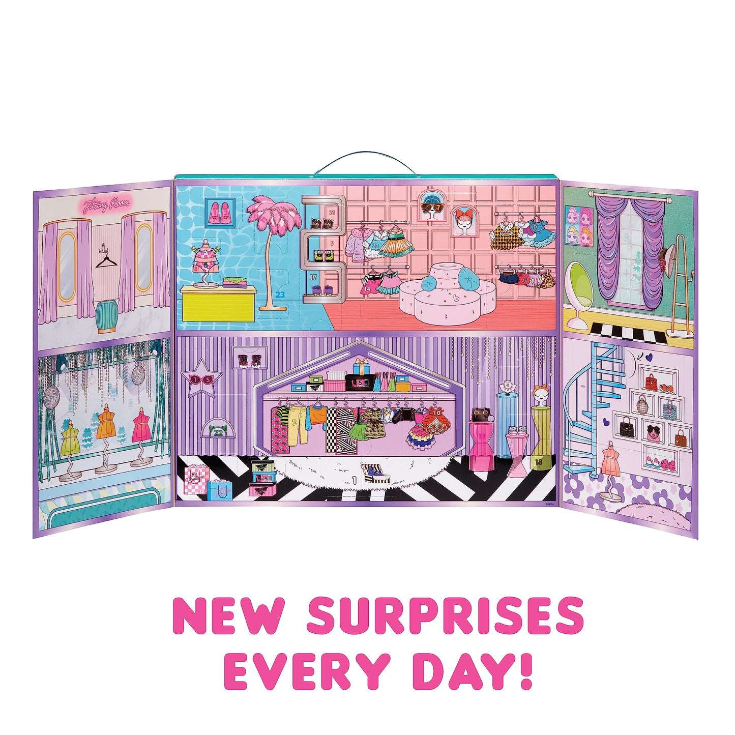 L.O.L. Surprise! Advent calendar with limited edition collector doll and 24 surprises - Makeover Babe 2.0 - mix and match outfits, shoes, and accessories - great gift idea for girls ages 4 and up.