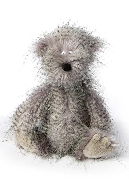 SIGIKID 39682 Oh Good Edition BeastsTown Bear for girls, boys, and adults. Recommended plush toy for ages 3 and up. Grey-black bear.