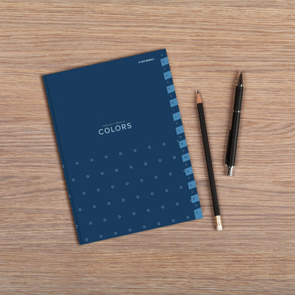 Top-2000 Index notebook A5 96 pages squared, A-Z, Blue/Notebook with index A-Z (Pack of 2)