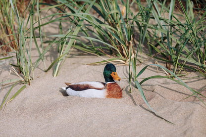 WILDLIFEGARDEN Wildlife Garden WG457 DecoBird Mallard, male - Hand-carved decorative wooden bird - Large European birds
