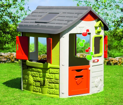 Barbecue grill toy by SMOBY with electronic doorbell for playhouses. Easy to install and compatible with most Smoby playhouses.