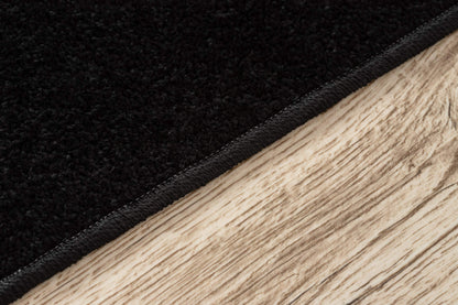 Monochrome rug trendy for rooms, living rooms, bedrooms, carpet flooring, black, various sizes, 400x450 cm.