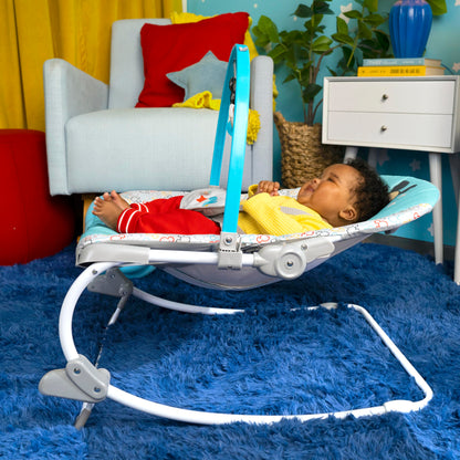 Bright Starts Disney Baby MICKEY MOUSE Infant to Toddler Rocker & Seat with Vibrations and Removable Toy Bar, 0-30 Months Up to 40 lbs (Original Bestie)