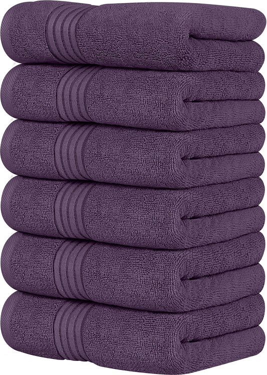 Utopia Towels Premium Hand Towels, 100% combed, ring-spun cotton, ultra-soft and highly absorbent, 700 gsm, extra thick towels, 40.6 x 71.1 cm, hotel and spa quality, pack of 6