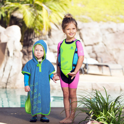 AQUASPHERE life jacket for babies and kids, boys and girls with adjustable buckles & safety straps, Purple, M (2-3Y)