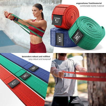 Fabric Textile Fitness Band: Pull Up Resistance Band + Training eBook - THE Latex Pull Up Resistance Band | Pull Up Support Pull Up Band Gymnastics Band Loop Sports Stretching Fitness Training Band Sport Band