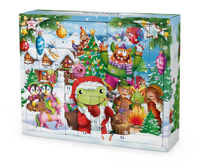 tetesept Kids Advent Calendar 2025 with fun bath additives & great surprises, e.g. magic pad, tattoos, etc. – Children's advent calendar for bathing, crafting, puzzling, solving puzzles, and painting.