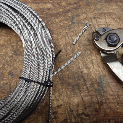 20 meters - 3mm stainless steel wire rope 7x7 V4A stainless steel wire rope railing rope.