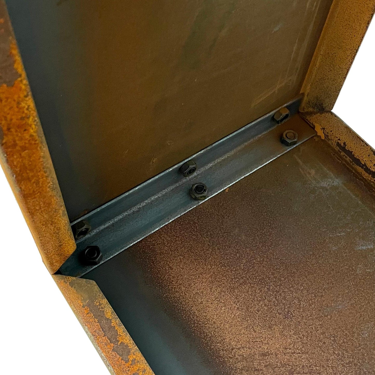 ESTEXO Firewood Rack Rust Firewood Rack Corten Steel Wood Shelf Shelf Firewood Stand Stack Shelf (115x40x25 cm)