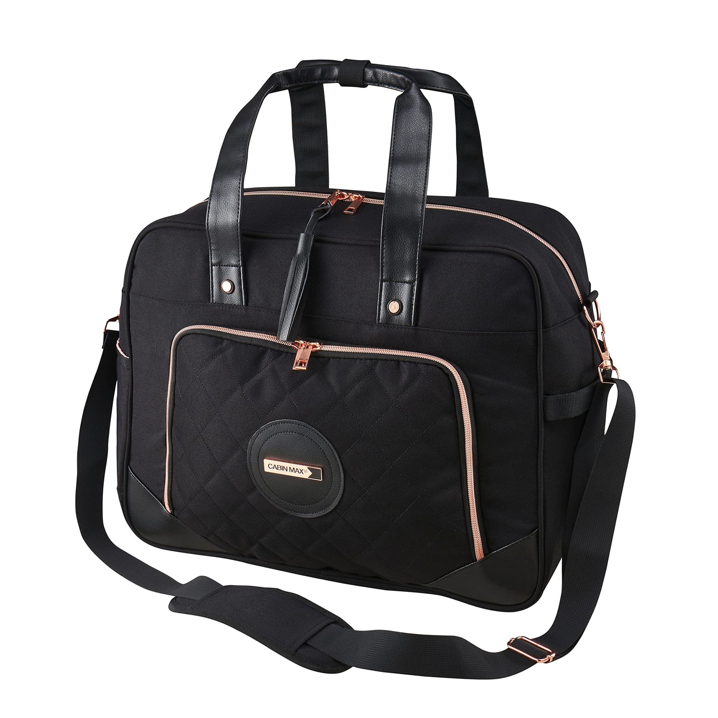 Cabin Max Vela Travel Bag 45x36x20 fly free on EasyJet, Women's Travel Bag (45 x 36 x 20cm, Black)