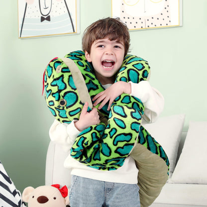 IKASA Big Snake Plush Toy Giant Stuffed Animal, 270cm Large Cobra Stuffed Toy Huge Plush Toy Jumbo Plushies, Gift for Kids