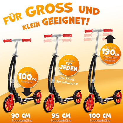 Kesser® Scooter Roller Children's Scooter City Scooter Push Scooter Kick Scooter Kickscooter | Panther (White)