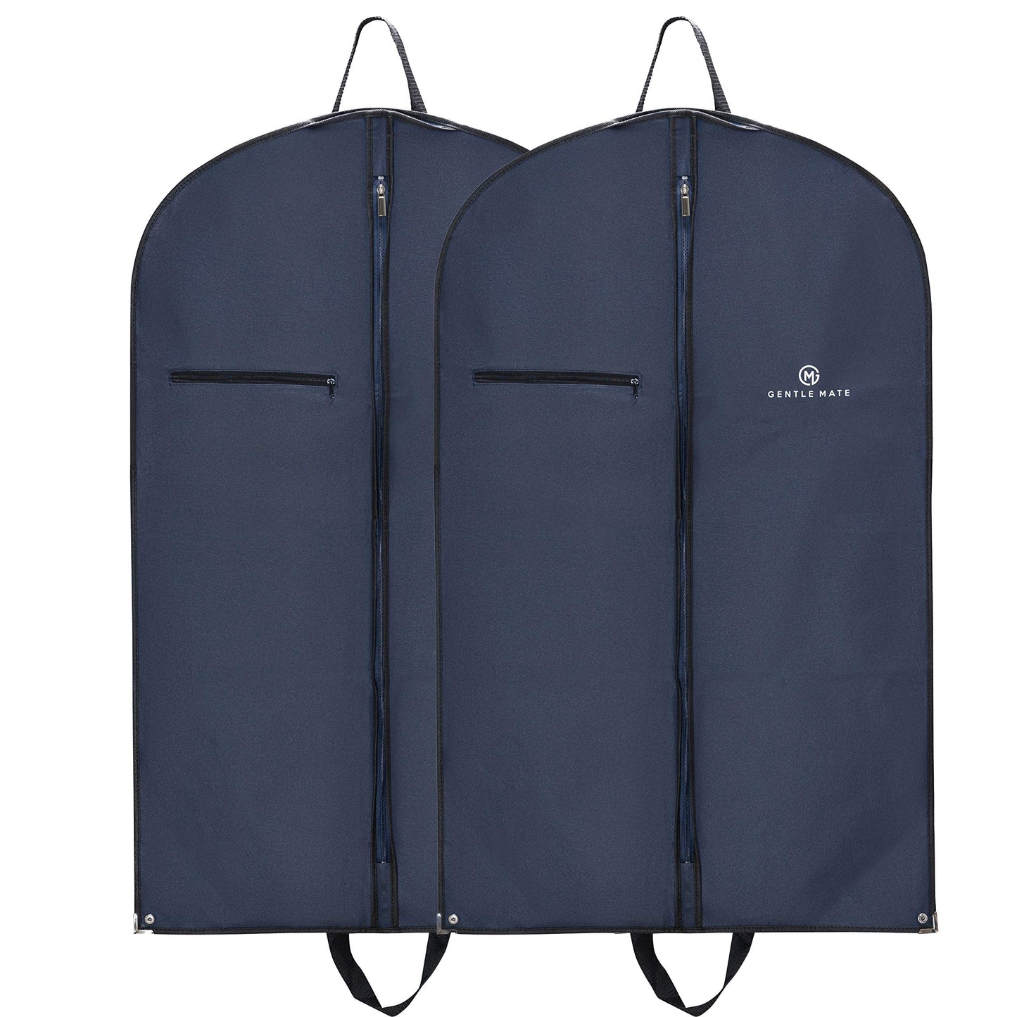 Gentle Mate® 2X Premium Garment Bag Blue with Shoulder Strap including Scented Sachet - high-quality Suit Bag Clothing Bag Business for Travel and Storage of Suits, Shirts, Men's Suit Bag.