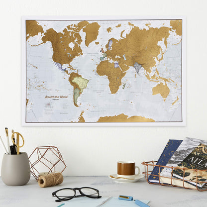 Scratch off World Map with Gift Tube + BONUS Germany Map - Maps International - Over 50 years in map making