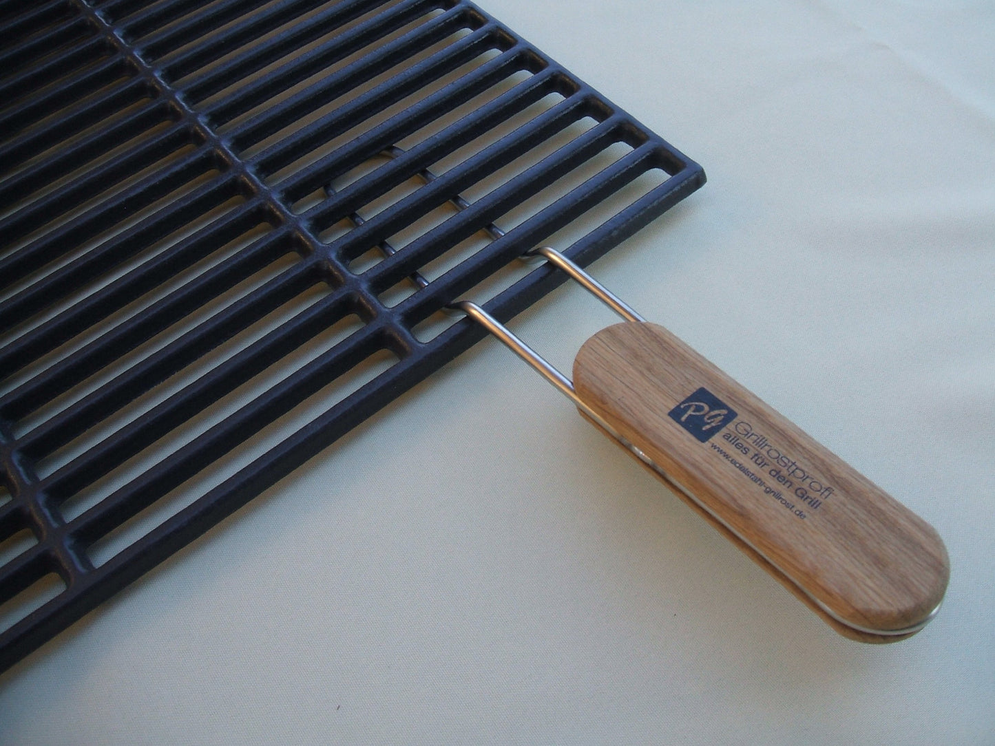 GRILLROSTPROFI Cast Iron Grill Grate 54 x 34 cm with detachable handles