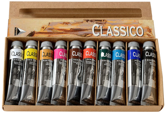 MAIMERI Classico, artist oil paint, cardboard box, set, assorted colors, 10pcs - M0398100