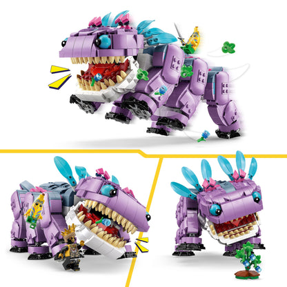 LEGO Fortnite Combo Gaming Toy - Playset with Minifigures - Dino figure with island adventure shell and ORO on Combo's back - Gamer gift for boys, girls, and fans aged 10+ - 77077