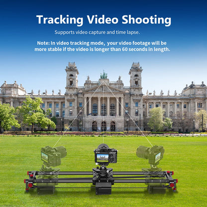 NEEWER 39.4”/100cm motorized camera slider, app remote control carbon fiber slider, supports video mode, time-lapse photography, horizontal, tracking, and 120° panorama shooting (ER1-100)