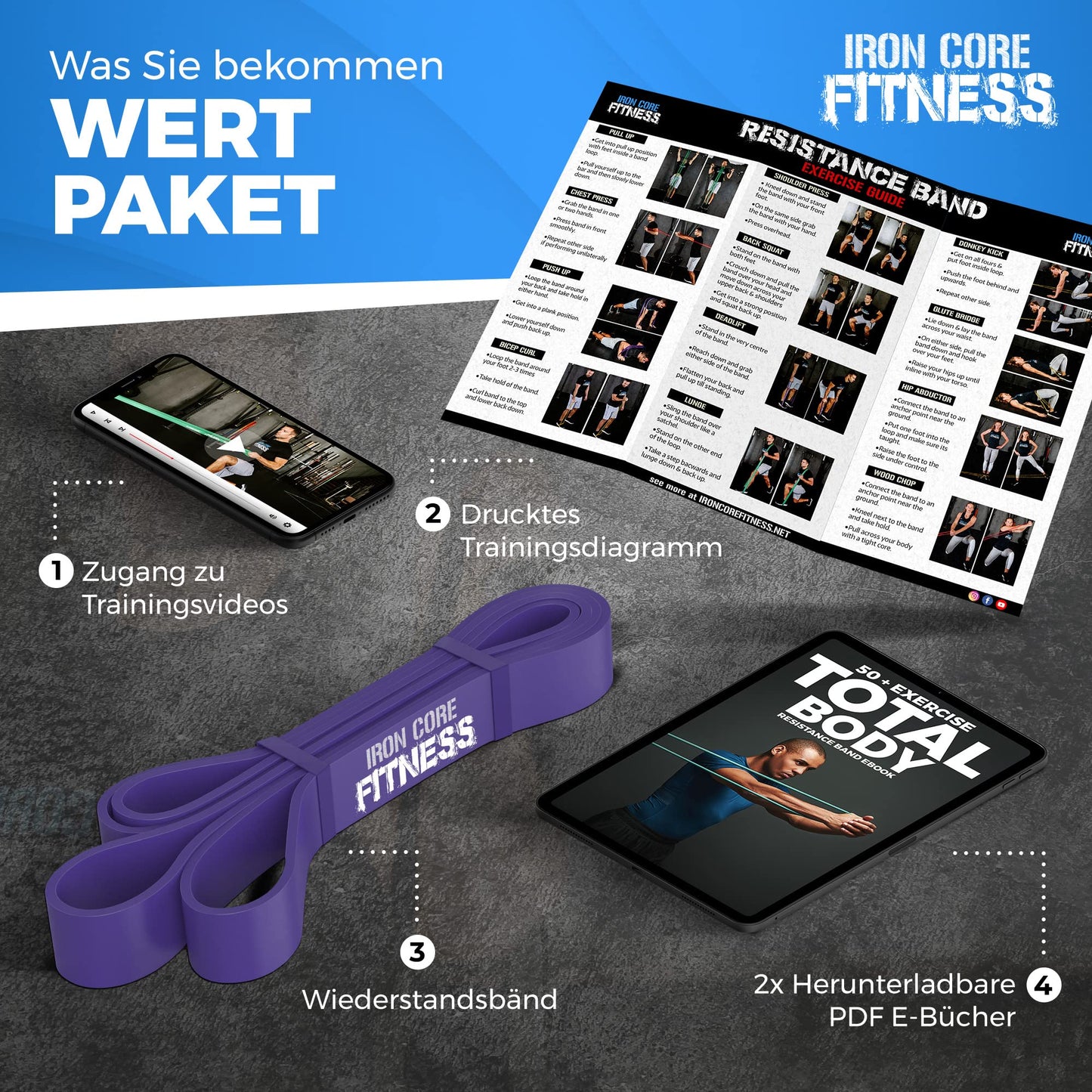 18-36 kg purple resistance bands for strength training, pull-up band, resistance band, fitness bands, training band, gymnastics band, workout band, pull-up assist band.
