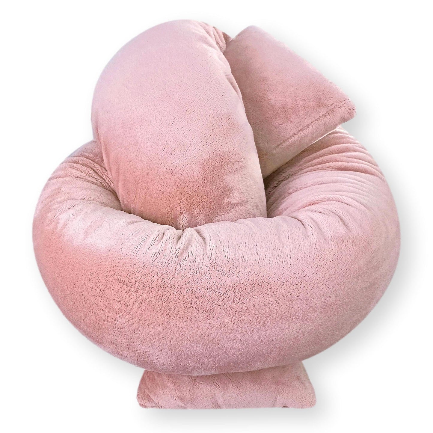 Bebeloo bed snake, bed roller, bed pillow, side sleeper pillow, nursing pillow, cuddle pillow, bed surround, draft stopper (pastel pink, 300 cm)