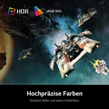 LG Electronics 27GS75QX-B.AEU UltraGear™ QHD Gaming IPS Monitor 27" (68.4 cm), 2560 x 1440, 16:9, 1ms GtG, 180 Hz, HDR10, 300 cd/m² brightness (typ.), NVIDIA G-Sync Compatible, AMD FreeSync - Black