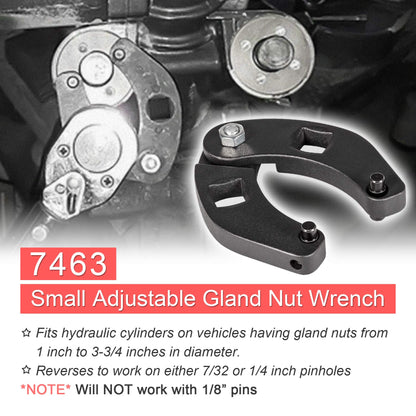 Hydraulic cylinder 1266 & 7463 Large and small adjustable socket wrench set (2 pieces)