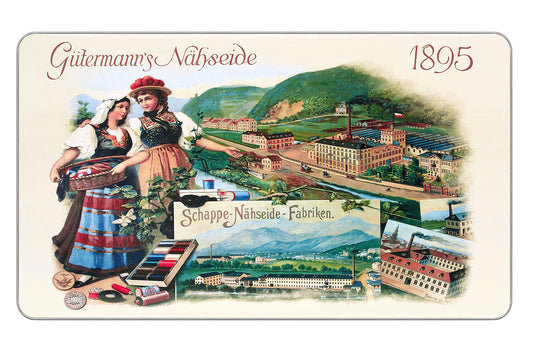 Gütermann creative Nostalgia Box with 48 spools of Sew-All thread 100 m in various colors