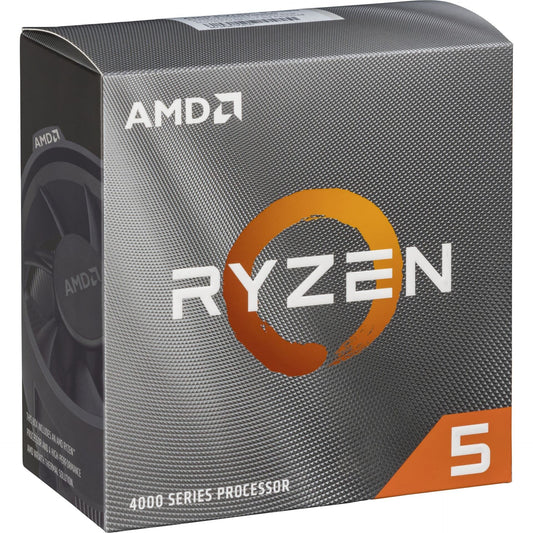 AMD Ryzen 5 4500 Processor (6 cores/12 threads, 65W TDP, AM4 socket, 11MB cache, Up to 4.1 GHz Max Boost, wraith stealth cooler)