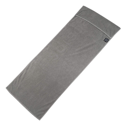 aqrade sports towel fitness towel with fastening 120x50cm gym made of 100% cotton anthracite XL