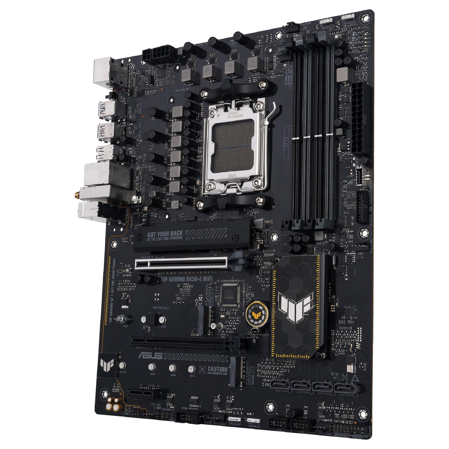 ASUS TUF Gaming B650-E WiFi Motherboard Socket AMD AM5 (Ryzen 7000, ATX, PCIe 5.0, DDR5 memory, WiFi 6E, USB 3.2 Gen 2x2 Type-C, Aura Sync)