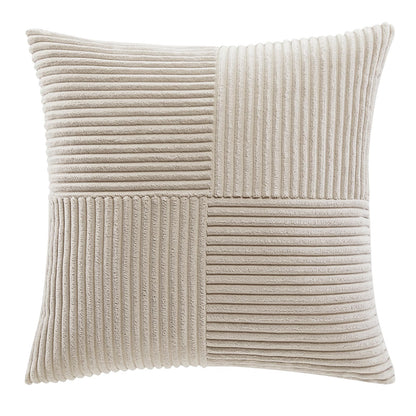 FDTERN 2-Pack Taupe Corduroy Pillow Cover 40x40CM Soft Modern Decorative Pillowcases Cushion Cover Sofa Pillowcase Boho Decor for Couch Bedroom Living Room Balcony