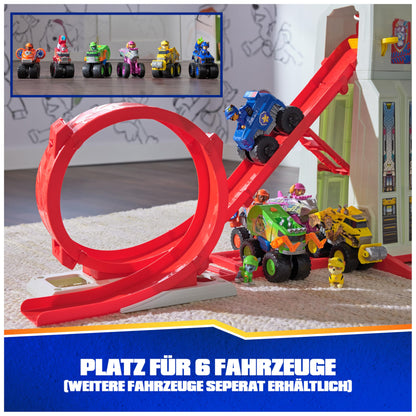 PAW Patrol Rescue Wheels - Superloop Tower, extra large tower with launch ramp and loop, light & sound effects, includes Chase monster truck and figure, toy for kids ages 3+
