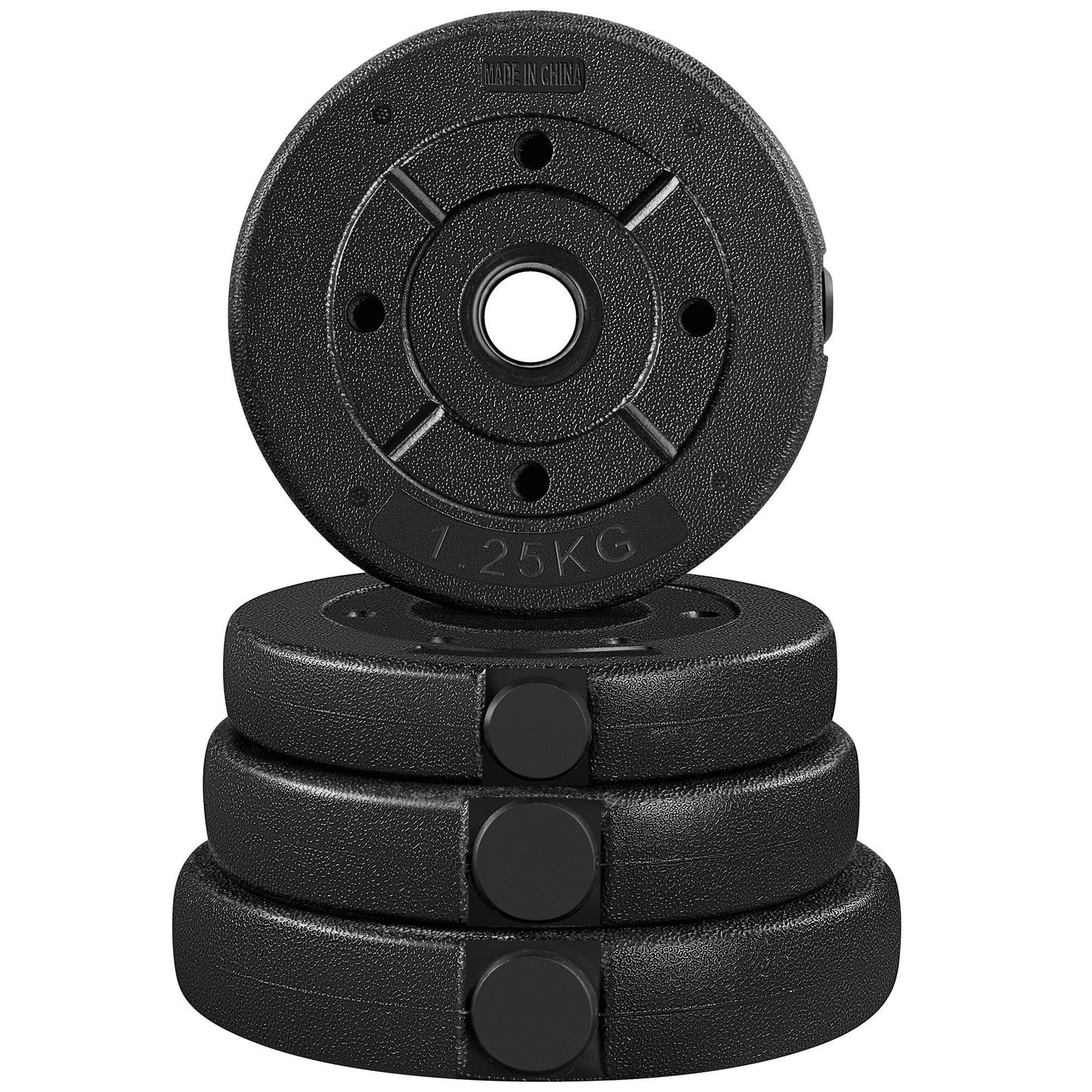 Yaheetech Dumbbells 2 Pcs Adjustable Dumbbell Set for Strength Training/Fitness Training Dumbbell for Home 25kg