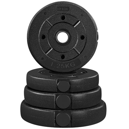 Yaheetech Dumbbells 2 Pcs Adjustable Dumbbell Set for Strength Training/Fitness Training Dumbbell for Home 25kg