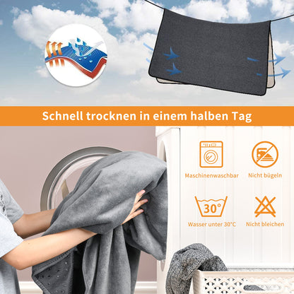 2-Pack Puppy Training Pads, Washable, 104*104cm, Quick Absorbent Pet Hygiene Mat, Reusable Training Pads for Puppies, Large, Senior, or Incontinent Dogs, Gray.