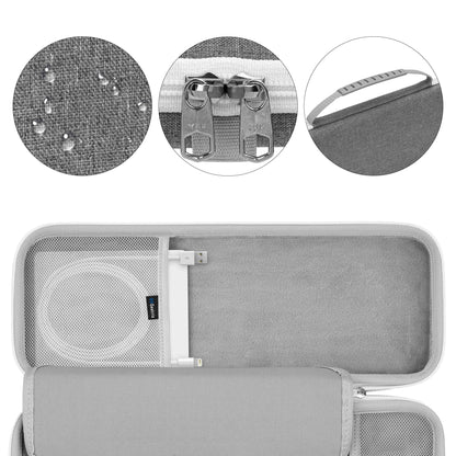 GEEKRIA Keyboard Carry Case, hard shell protection compatible with Apple Magic Keyboard (MXCL3LL/A) / MK2A3LL/A / MXCK3LL/A / MK293LL/A, Mouse Combo Case (Light Gray)